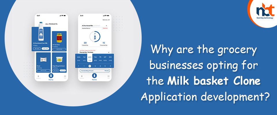 Why are the grocery businesses opting for the Milk basket Clone Application development