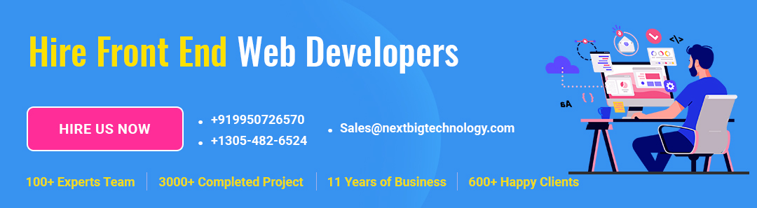 Hire Front End Developers Ad