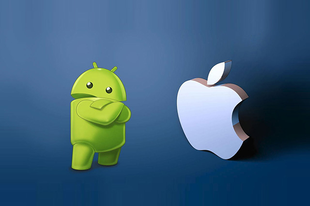 iOS or Android 