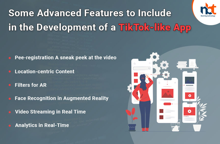 Some Advanced Features to Include in the Development of a TikTok-like App