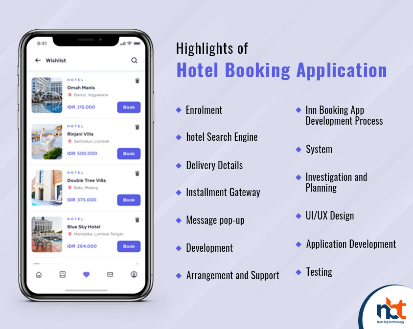 Highlights of Hotel Booking Application