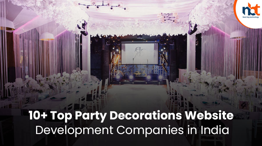 10+ Top Party decorations website Development Companies in India