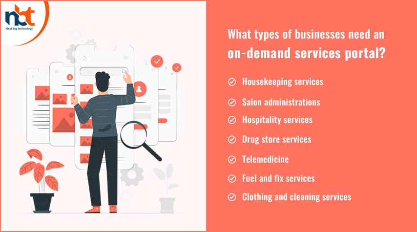 What types of businesses need an on-demand services portal