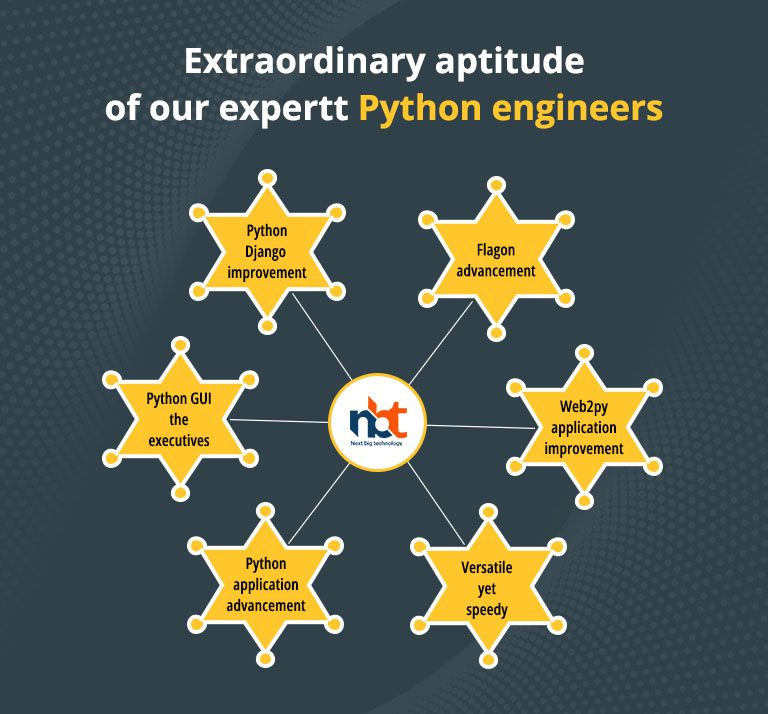 Extraordinary aptitude of our expert Python engineers