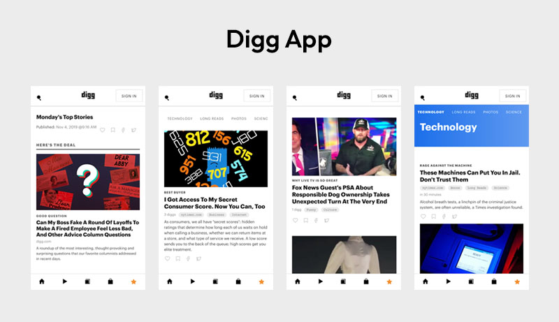 Digg app