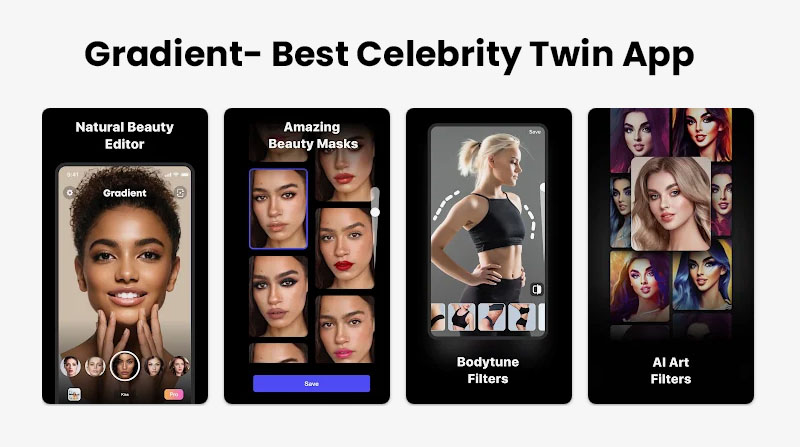 Gradient- Best Celebrity Twin App