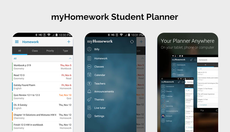 myHomework Student Planner