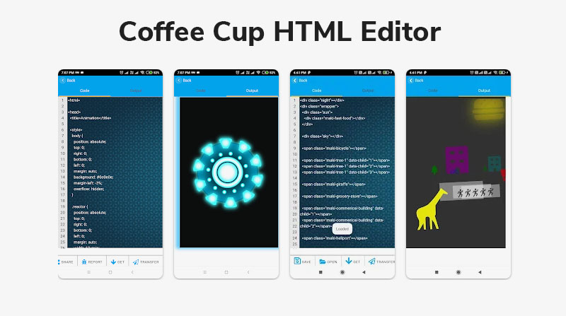 Coffee Cup HTML Editor