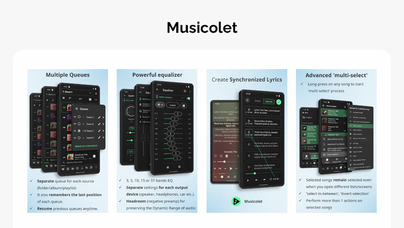 Musicolet:Best Offline Music Simple Music Player:Apps for Android in 2022 for Better Music Accessibility