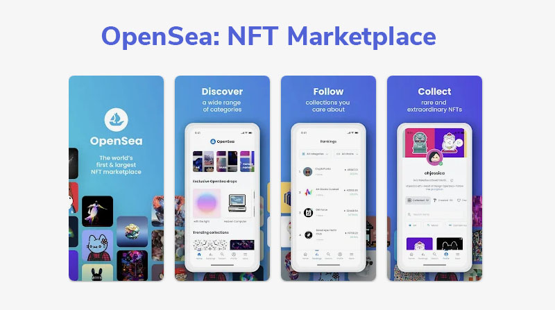 Top NFT Apps and Marketplaces for NFT Trading : OpenSea NFT Marketplace