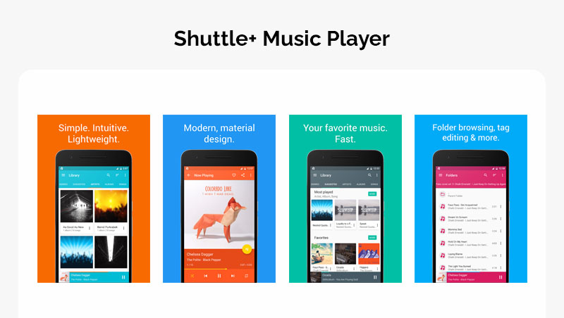 Shuttle+ Music Player:Best Offline Music Simple Music Player:Apps for Android in 2022 for Better Music Accessibility