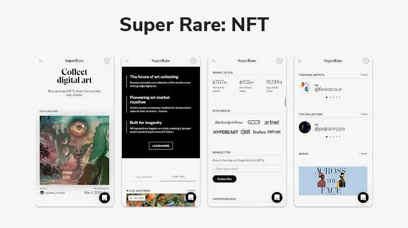 Top NFT Apps and Marketplaces for NFT Trading:Super Rare NFT