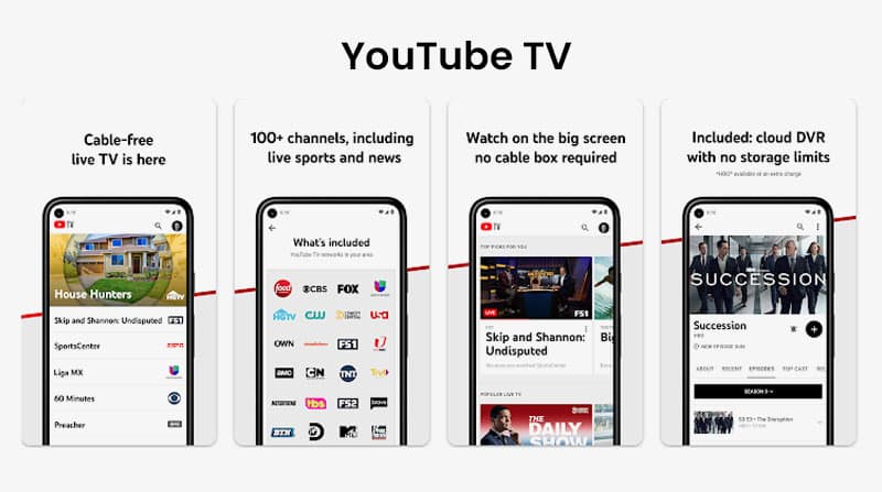 Youtubetv:10 Best TV Streaming Apps to Watch Live TV