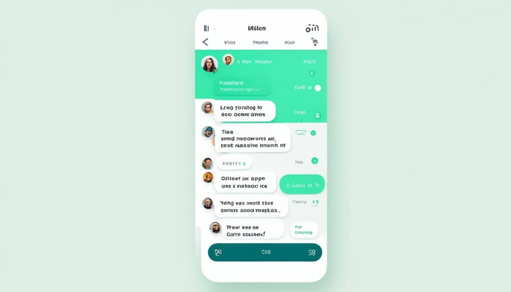 messaging app UI design