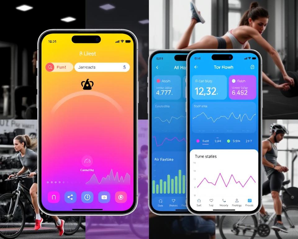 Fitness app UI design