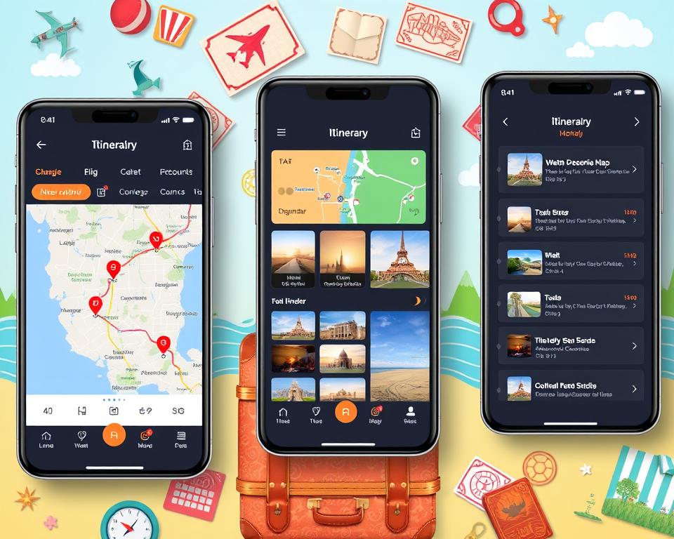 Travel app features
