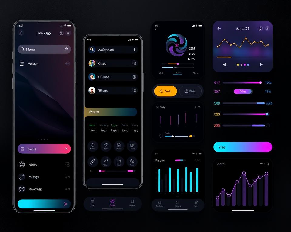 dark UI design