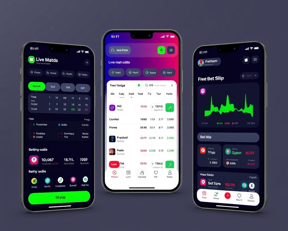 sports betting app design