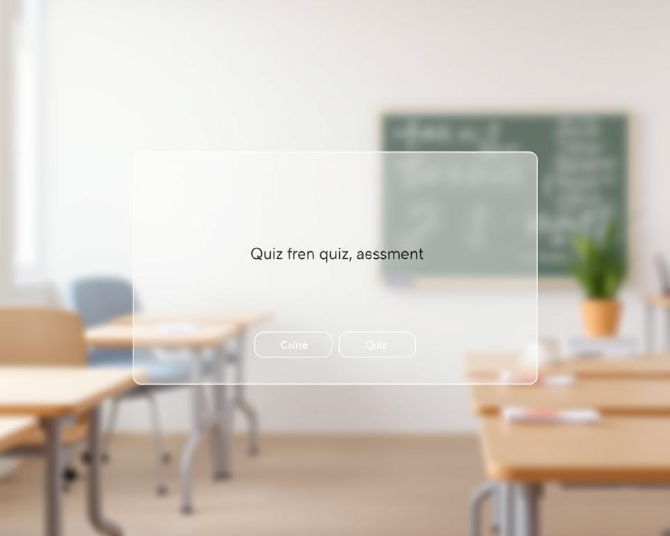 online quiz interface