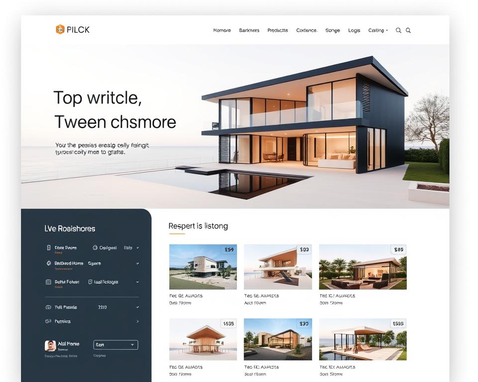 real estate website design