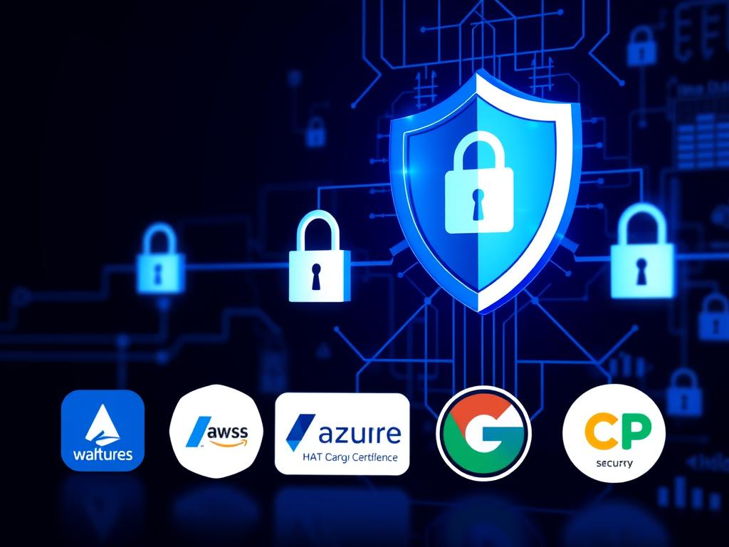 Cloud security and compliance certifications for AWS, Azure, and GCP