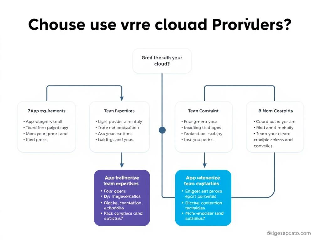Decision framework for choosing between AWS, Azure, and GCP