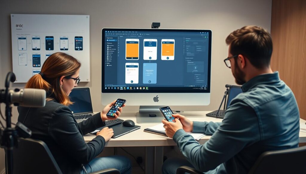 Interactive prototype testing during app development process