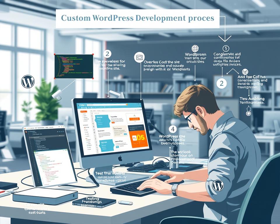 custom WordPress development process