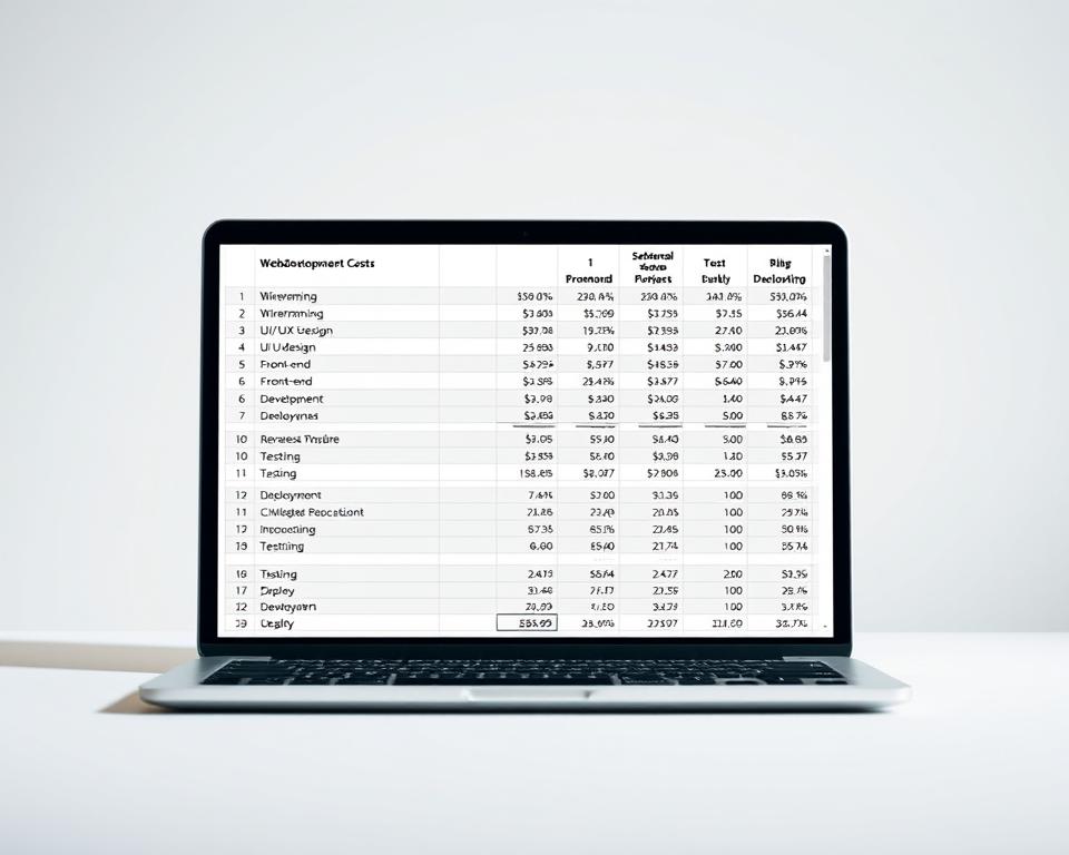 web development budgeting
