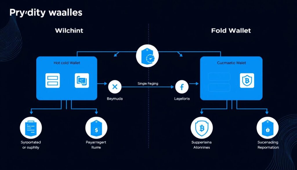 Hot and cold wallet architecture for a crypto trading platform