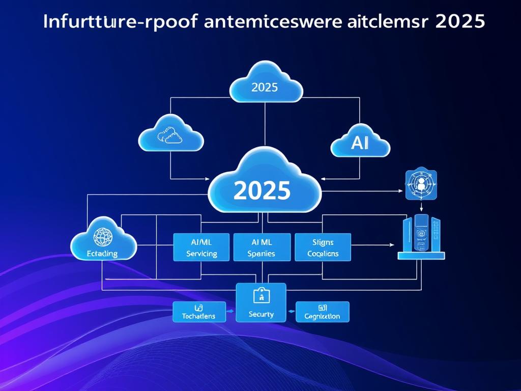 Visual representation of a future-proof enterprise architecture with interconnected components