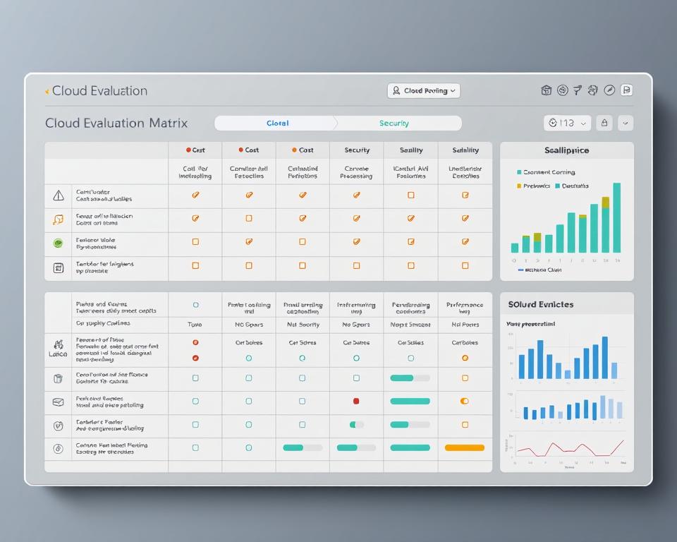 cloud evaluation scoring matrix