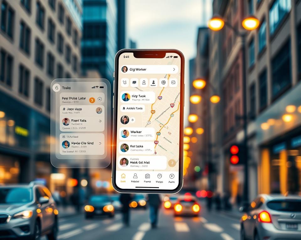 gig worker app functionality