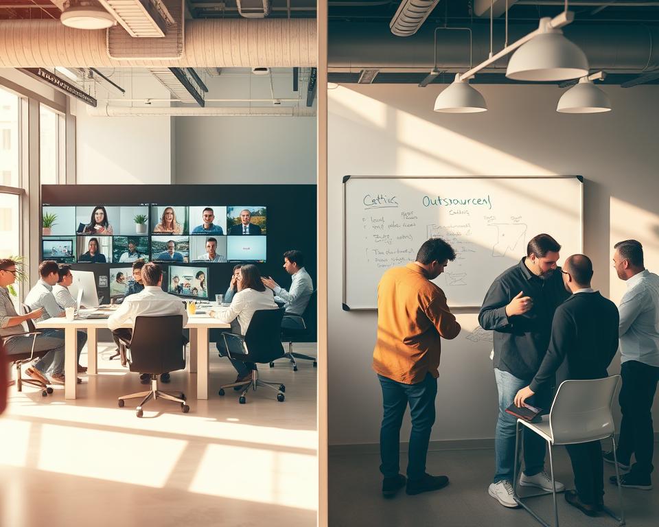 outsourcing vs in-house development