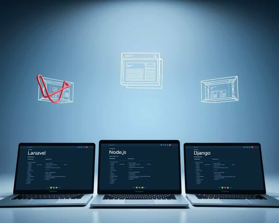 web development frameworks comparison