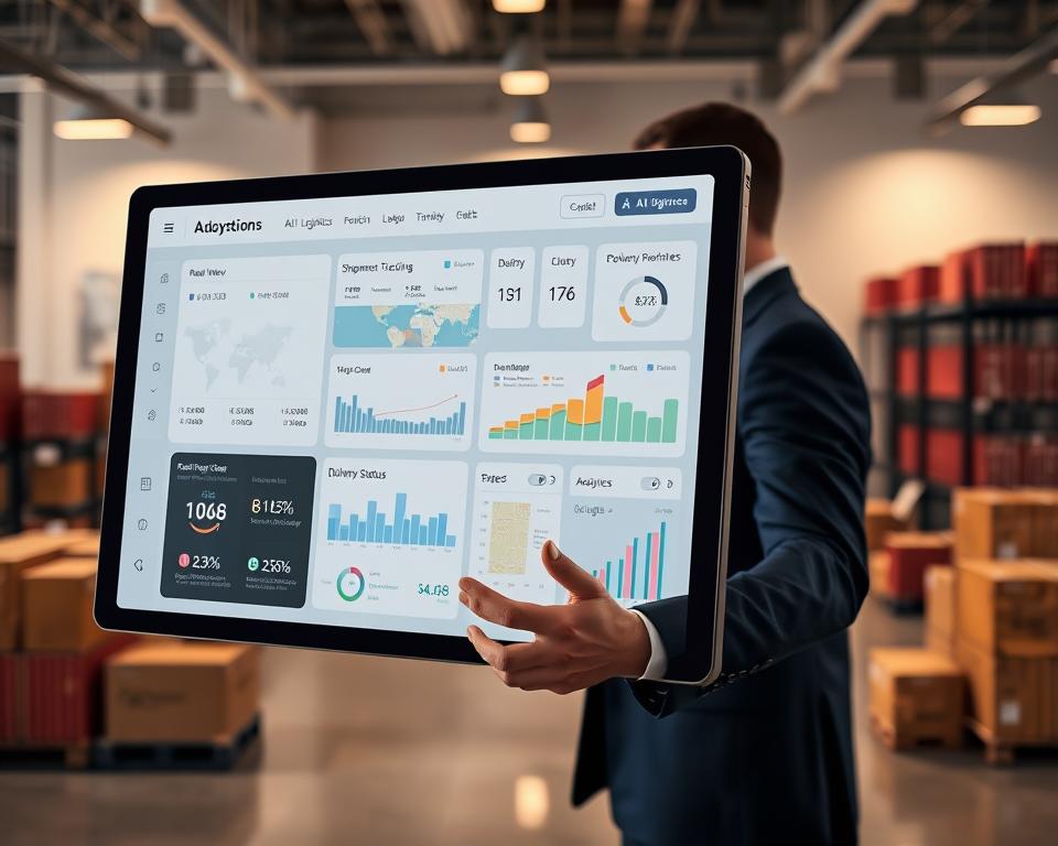 AI Logistics Tracking App UI/UX Design