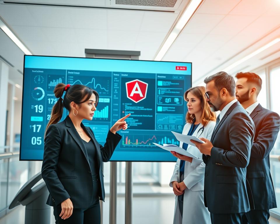 Angular development in healthcare