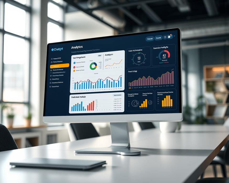ChatGPT-like app analytics dashboard