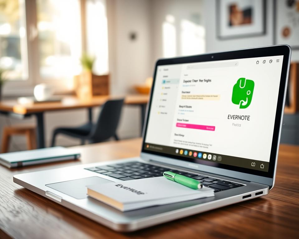 Evernote note-taking interface Evernote note-taking interface
