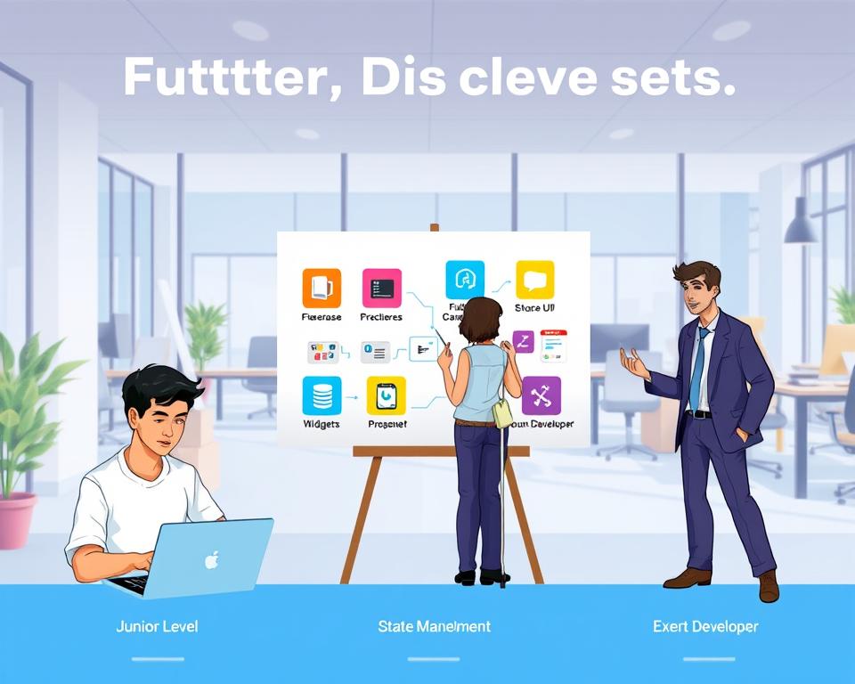 Flutter developer experience levels