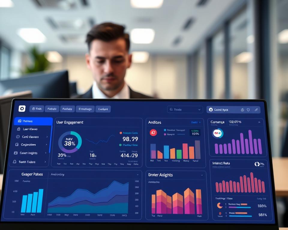 admin panel analytics features