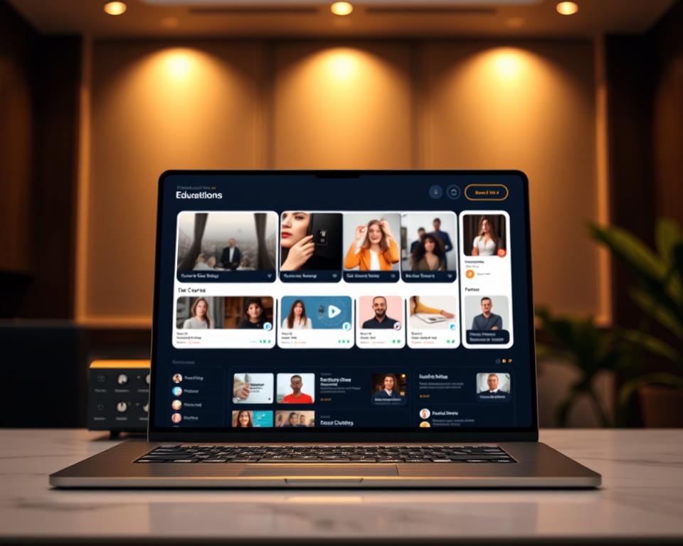 luxurious educational platform interface luxurious educational platform interface