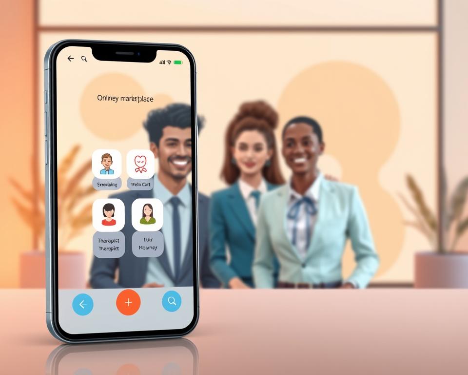 online therapy marketplace features