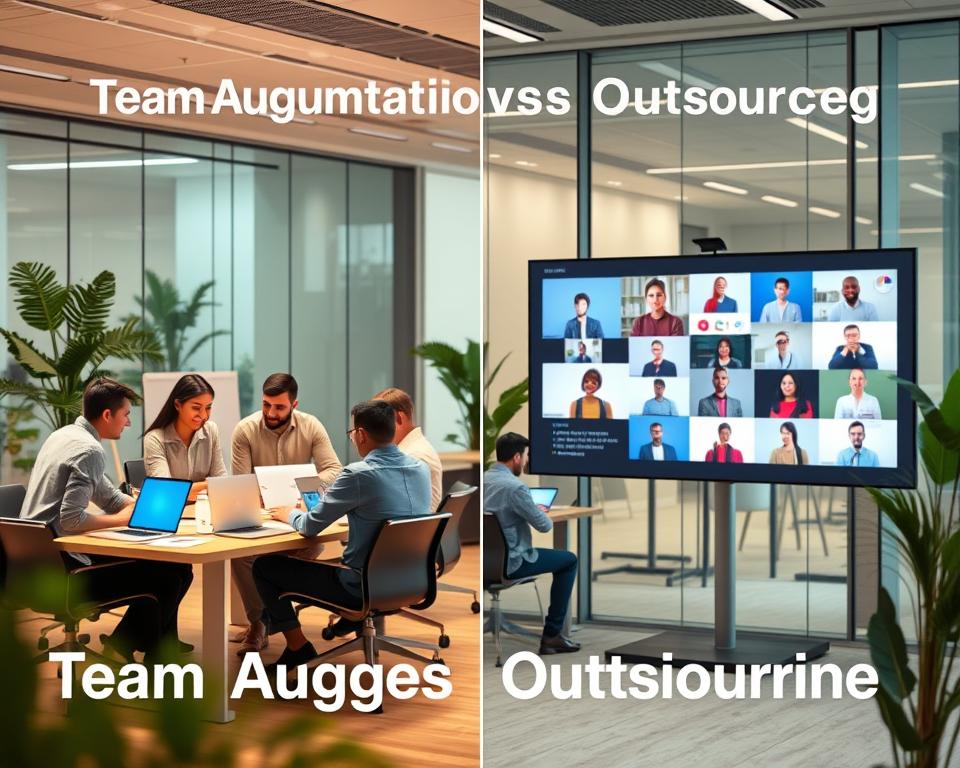 team augmentation vs outsourcing