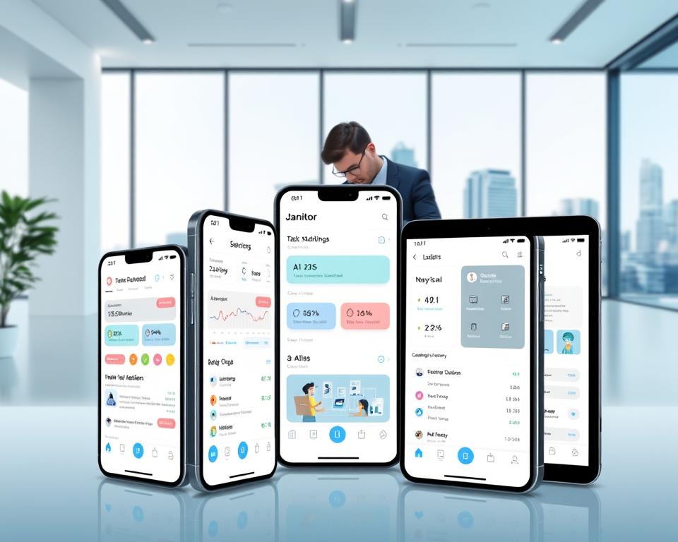 user interface design for Janitor AI-like app
