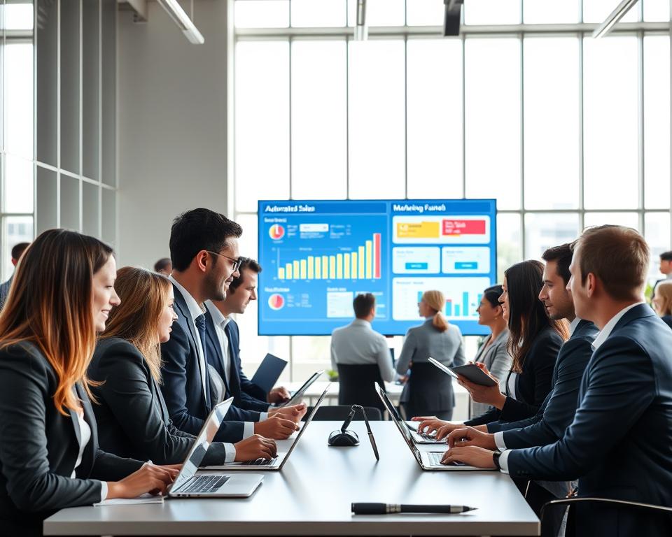 sales automation and marketing automation
